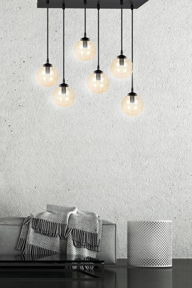 Zwis COSMO 6 BL MIODOWY czarny (713/6) - Emibig