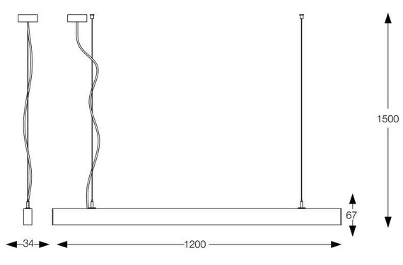 Lampa wisząca Ideal Lux Office 271194