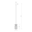 Nowodvorski 10574 Kymi Lampa wisząca
