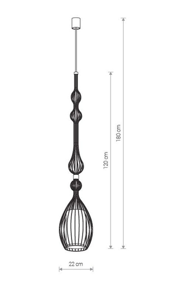 Lampa wisząca 8864 Nowodvorski Abi L