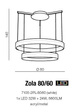 Lampa wisząca AZzardo ZOLA 80/60