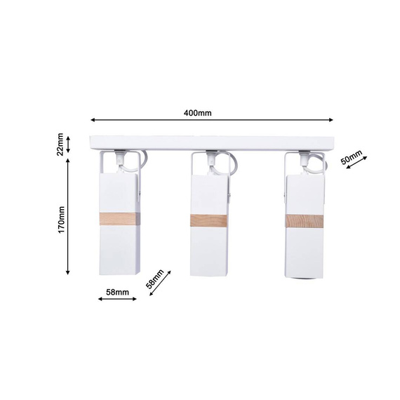 Lampa Sufitowa Milagro Vidar 3 MLP5407