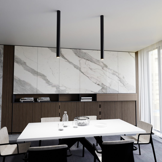 Lampa Sufitowa Emibig Tecno 1xxl Black (1316/1XXL)