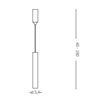 Lampa wisząca Ideal Lux Tube SP1 Small