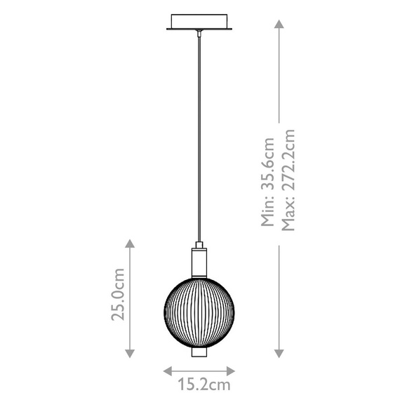 Eurofase Lampa wisząca QN-PALMAS-1MP-PN Palmas