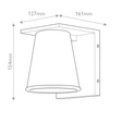 Oprawa Ścienna Elstead Lighting HK-HANS-S-WHT