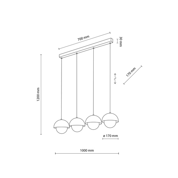 Zwis TK Lighting Bono 10213