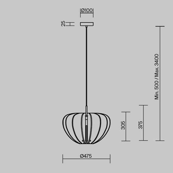 Żyrandol Maytoni Cambio MOD398PL-01S