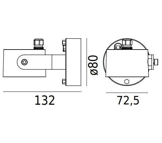 Oprawa ścienna Zewnętrzna Norlys 6163B Moss