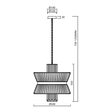 Lampa Wisząca Milagro Aurelia ML0406 Chrom