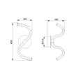 Lampa ścienna LED Mantra Nur 6603