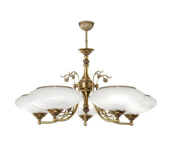 Lampa wisząca Kutek Casamia Klosz CAS-ZW-5(P) Patyna