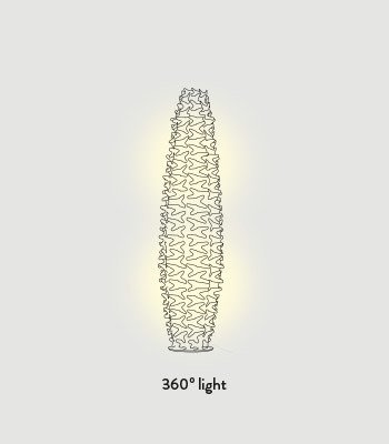 Lampa podłogowa Slamp Cactus Gold XXL