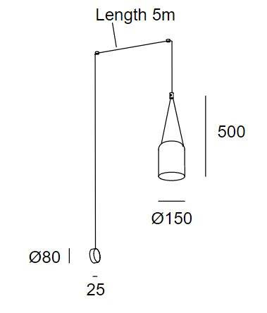 Lampa ścienna LEDS Attic 05-7388-05-05 Grok