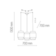 TK Lighting Lampa Wisząca Boho 6537