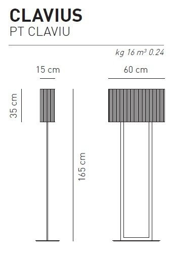 Clavius PT Lampa Podłogowa AXO Light biała