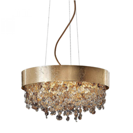 Lampa Wisząca Włoska MASIERO Ola S6 40 złota