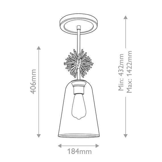 Zwis Elstead Lighting STARING-MP-DG-CLEAR