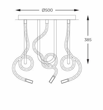 Plafoniera Zuma Line Balbo 2023573-BK