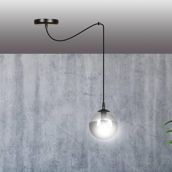 Wisząca lampa GIGI 1 BL GRAFIT czarny (937/1) - Emibig