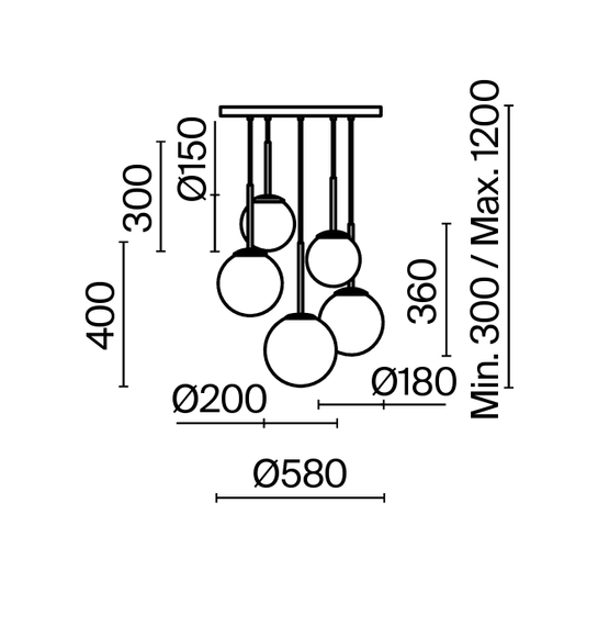 Zwis Basic form złoty MOD321PL-05G1 Maytoni