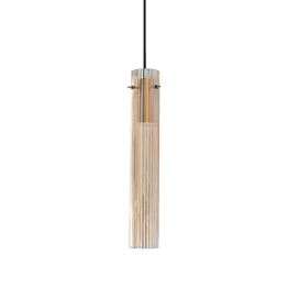 Lampa Wisząca Ideal Lux Flam Sp Ambra Rigato 353890