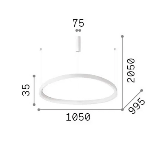 Ideal Lux Gemini Zwis d105 2700K 341637