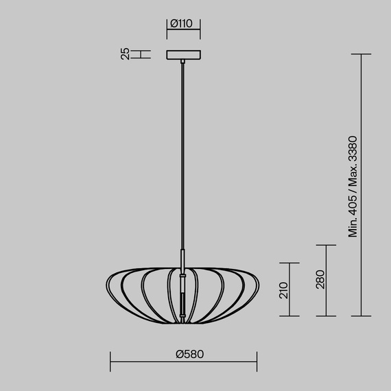 Lampa Wisząca Maytoni Cambio MOD398PL-01GR1