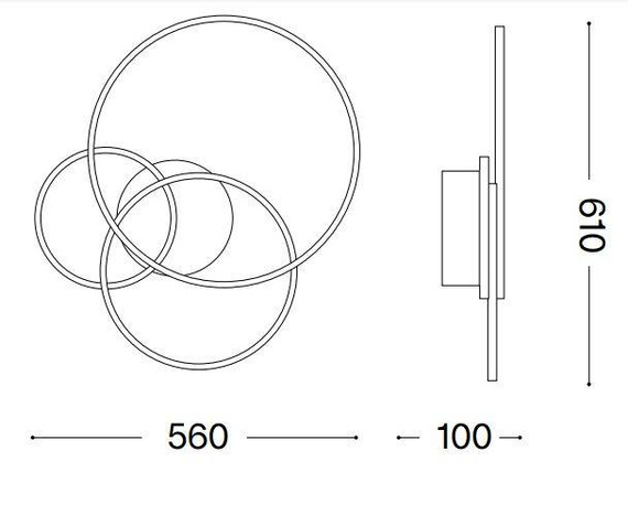 Ideal Lux Frame 255019 Plafon