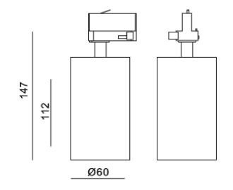 Reflektor do szynoprzewodu Mistic Mob czarny 9W LED 3000K