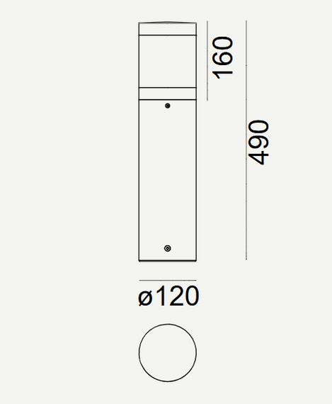 Norlys Lillesand 2342GR Słupek zewnętrzny