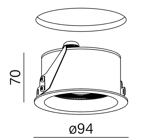 AQform Only 38049-M930-W3-PH-12 Lampa do wpuszczenia 
