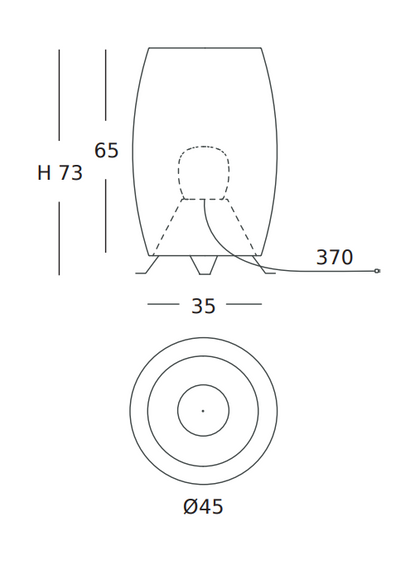 Lampa Stołowa OLE iluminacion ODIP29034/45 Poma silver