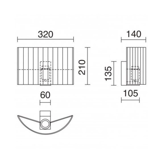 Vorada 908G-G05X1A-35-RA Novolux Kinkiet 