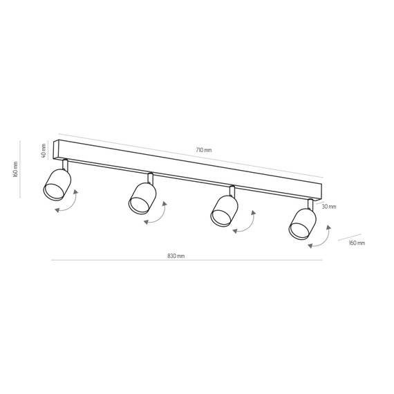 TK Lighting Top 1024 Plafon