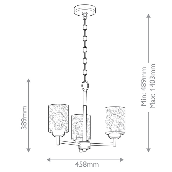 Żyrandol Elstead Lighting KL-WINSLOW3-NBR