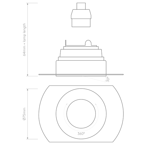 Oprawa Do Zabudowy Astro Trimless 1248019