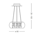 Lampa wisząca Ideal Lux Audi-80 SP8 Fume