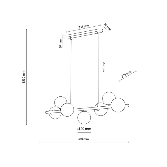 Zwis TK Lighting Estera 11096