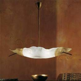 Lampa Wisząca Sillux FIRENZE SP 8/212 bursztynowa/miedziana