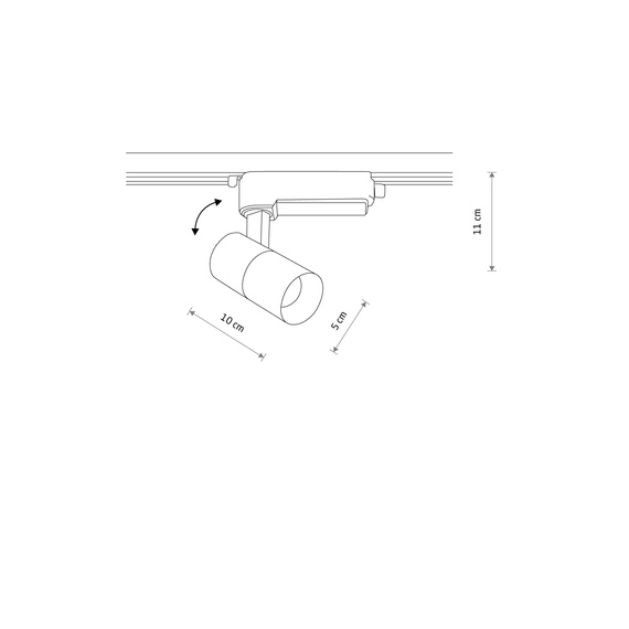 Oprawa szynowa 1 fazowa Nowodvorski Profile Tinos Led 7W 10372 3000K