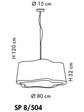 Lampa WIsząca Sillux L'AVANA SP 8/504 brąz