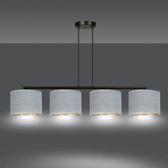 Zwis HILDE 4 BL GRAY czarny (1050/4) - Emibig