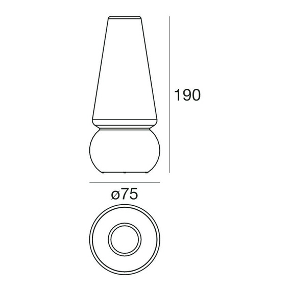 Lampa stojąca zewnętrzna Linea Light Marge 16001 IP65