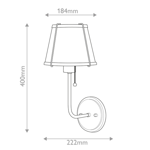 Oprawa Ścienna Elstead Lighting HK-CLARKE1-DBR-OW
