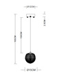 Lampa Wisząca Berella Light Graf 15 złota BL5592