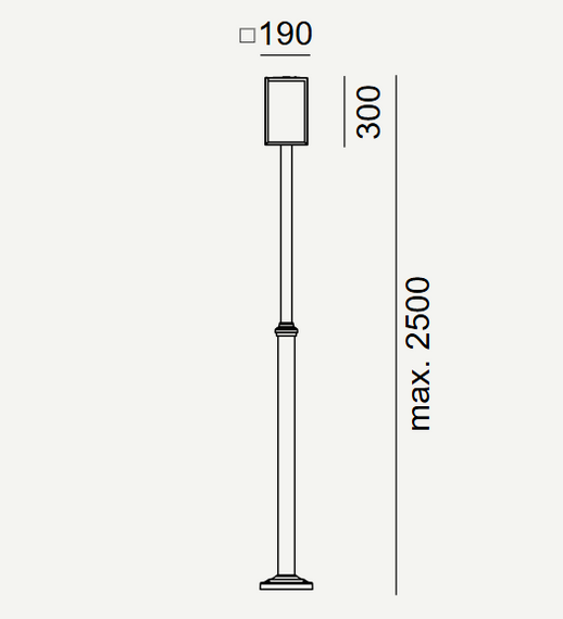 Norlys Lampa stojąca zewnętrzna 1948BL Lofoten
