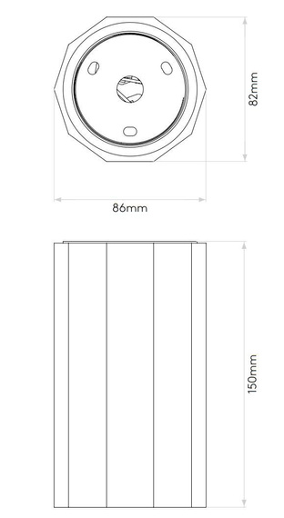 Oprawa sufitowa Astro Shadow Surface 1414003 Biały