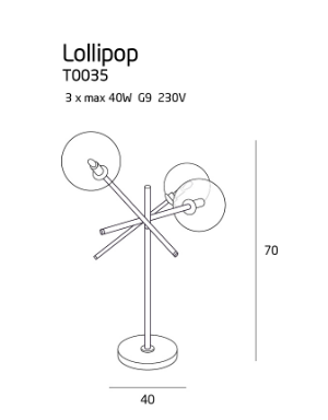 Lampka stołowa  MaxLight Lollipop T0035