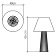 Lampka Stołowa Accord Lighting Slatted QN-SLATTED-TL-TEAK